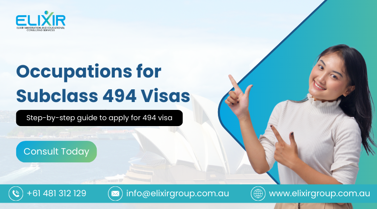 494 visa occupations list